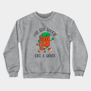 Boujee Looking Like A Snack, Retro Funny Christmas Crewneck Sweatshirt